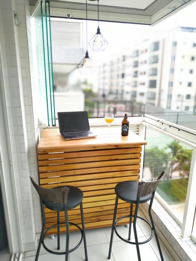 Apartamento Praia Bertioga Frente Mar Lägenhet Exteriör bild